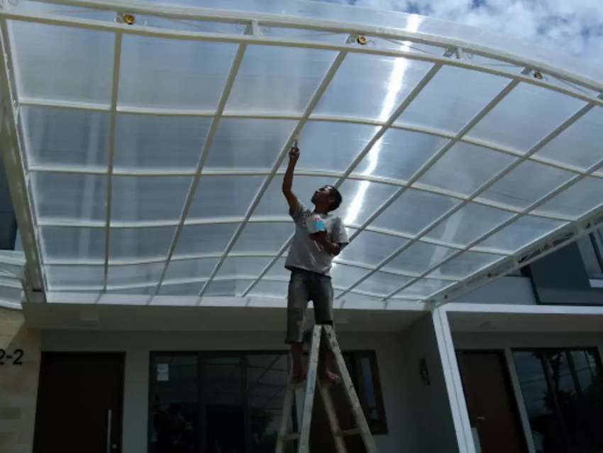atap transparan bali renovasi bangunan rumah bali
