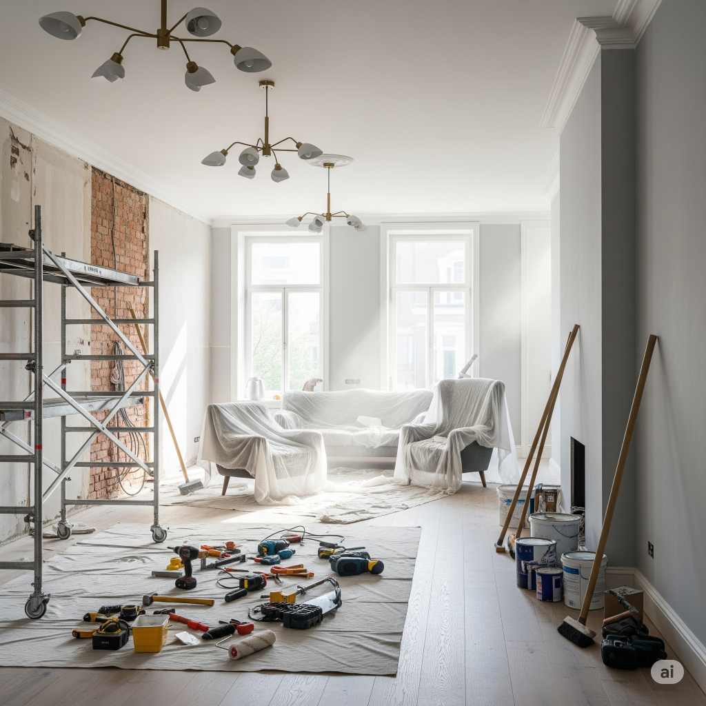 Renovasi Ruang Tamu Minimalis Scandinavian