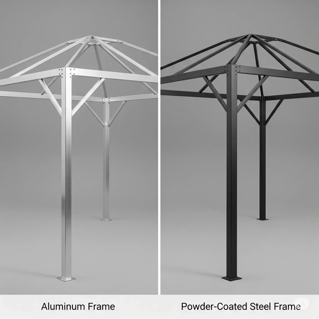 perbandingan aluminium dengan baja powder