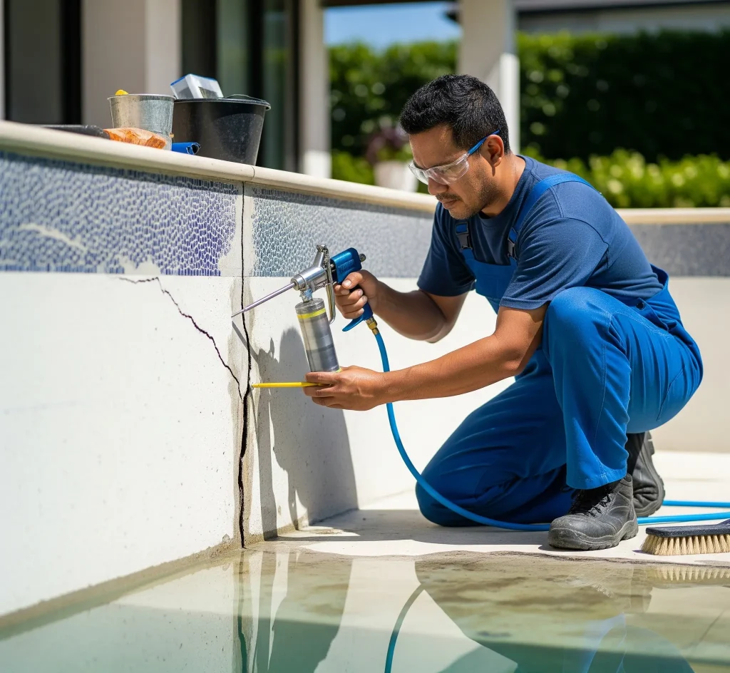 jasa proferisonal perbaikan kolam renang di bali